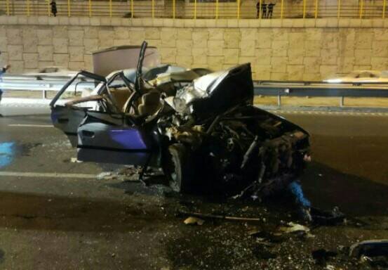 تصادف مرگبار پژو ۴۰۵ در غرب تهران