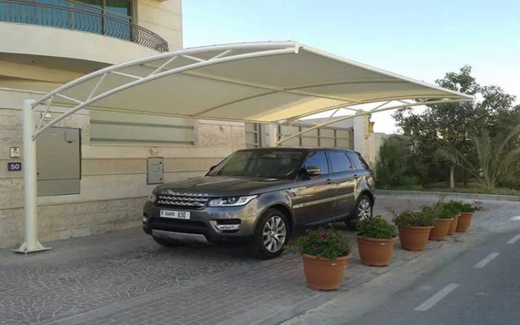 How can parking sheds be used in building design?