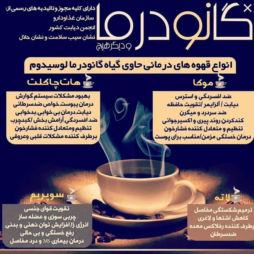 خواص درمانی قهوه گانودرما سوپریم
