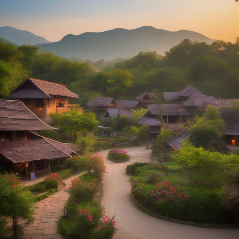 رستوران خاور خانم در روستای سرولات